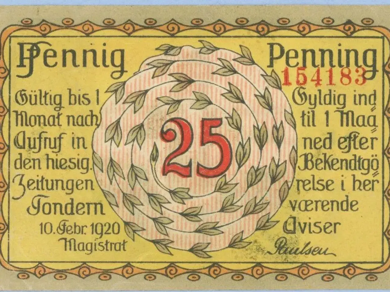 Billede 3 - Tønder. Nødpengesedler 1920