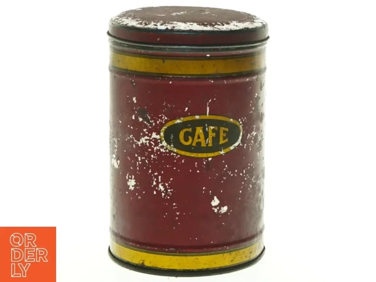 Billede 1 - Vintage rød kaffedåse (str. 17 x 11 cm)