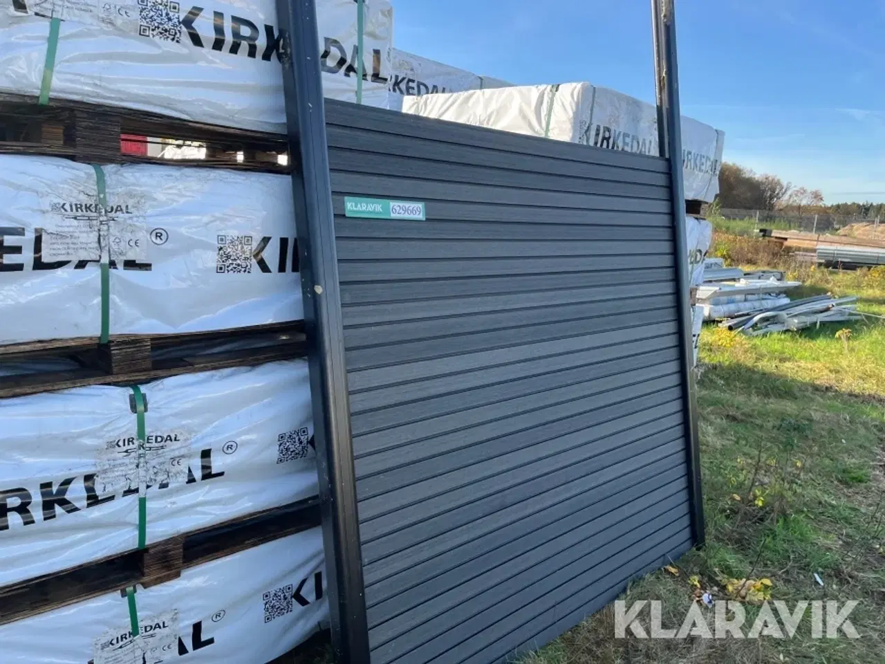 Billede 3 - Komposit hegn Kirkedal Grå/sort 10 fag