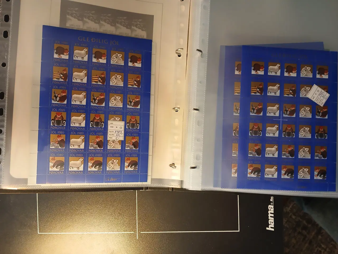 Billede 2 - Færø (29) Julemærkeark. Album med 19 postfriske ju