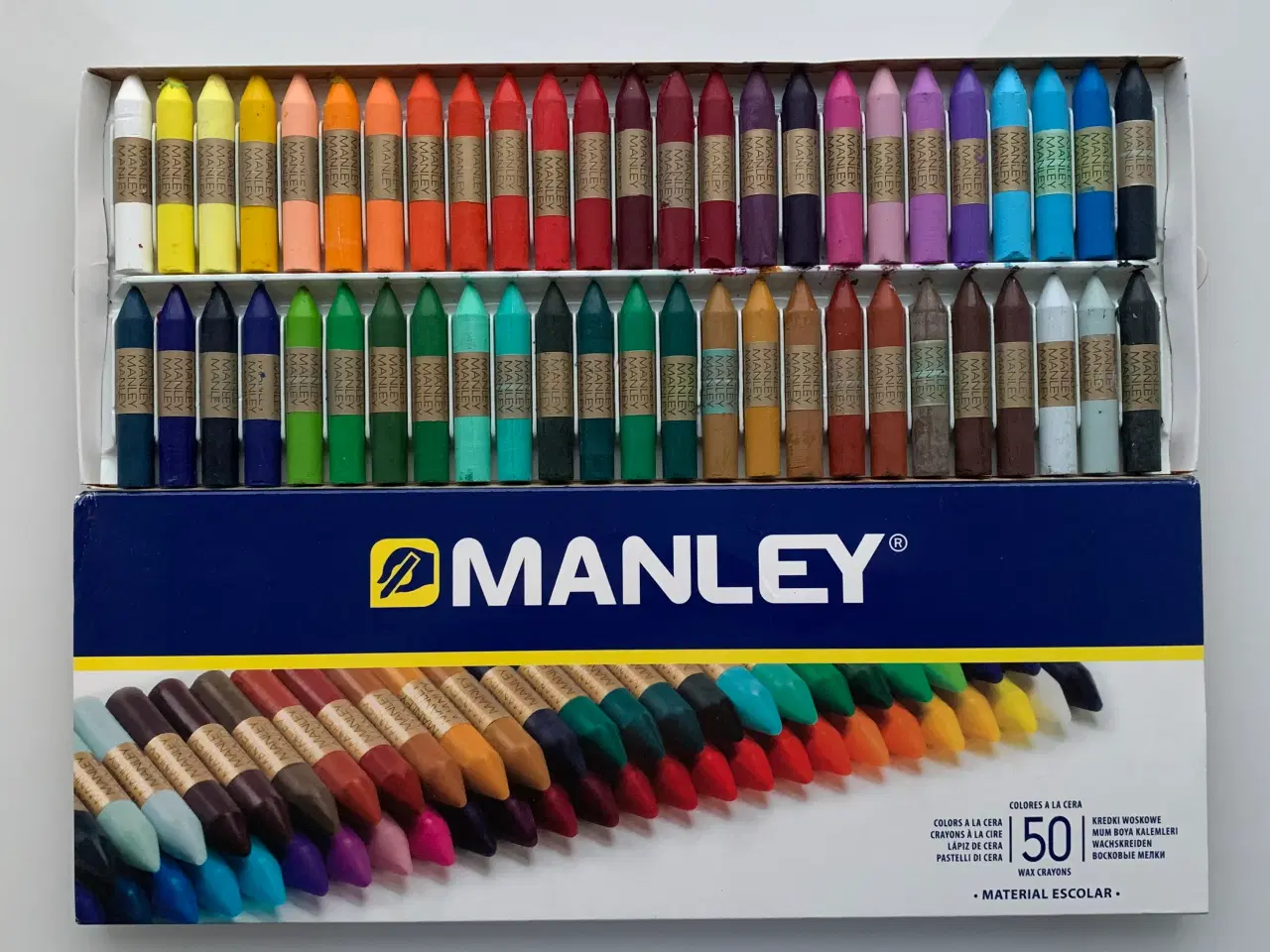 Billede 1 - Manley wax crayons 50 stk