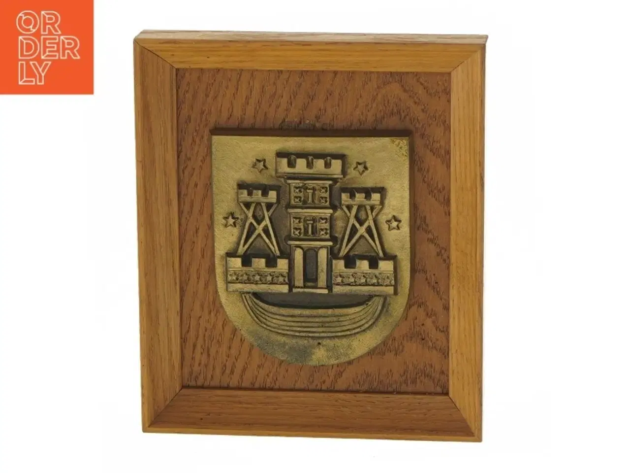 Billede 1 - Dekorativt plakat af byvåben (str. 17,5x15 cm)