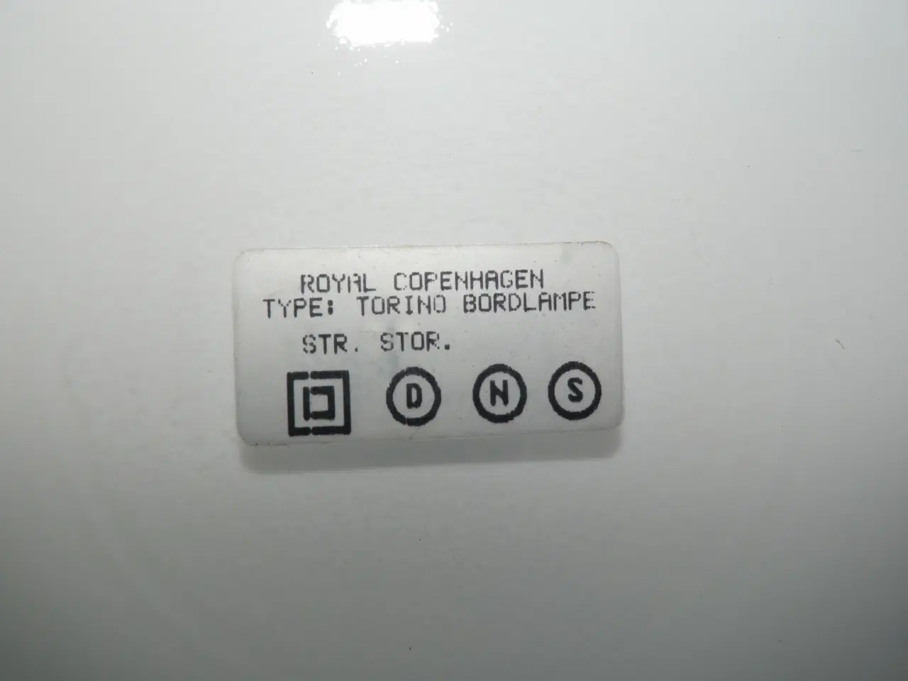 Billede 8 - Stor hvid/blå Royal Copenhagen bordlampe