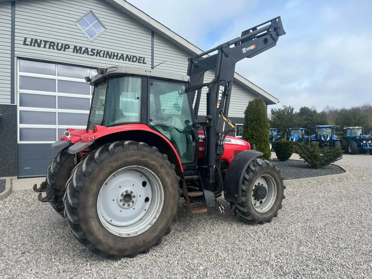 Billede 14 - Massey Ferguson 6480 Dyna 4 Med frontlift og frontlæsser