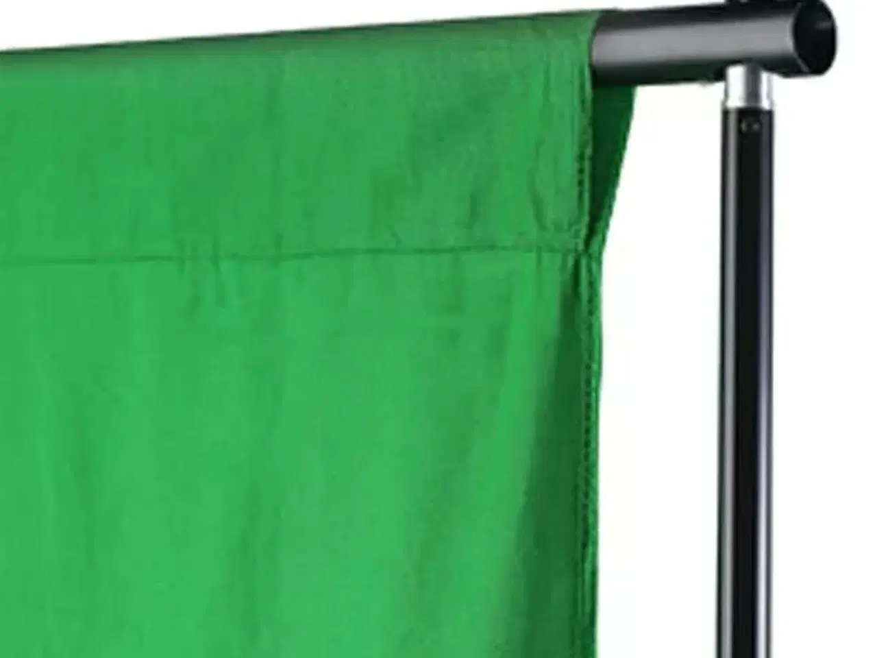 Billede 3 - Fotobaggrund uden stativ 300x300 cm bomuld chroma key grøn