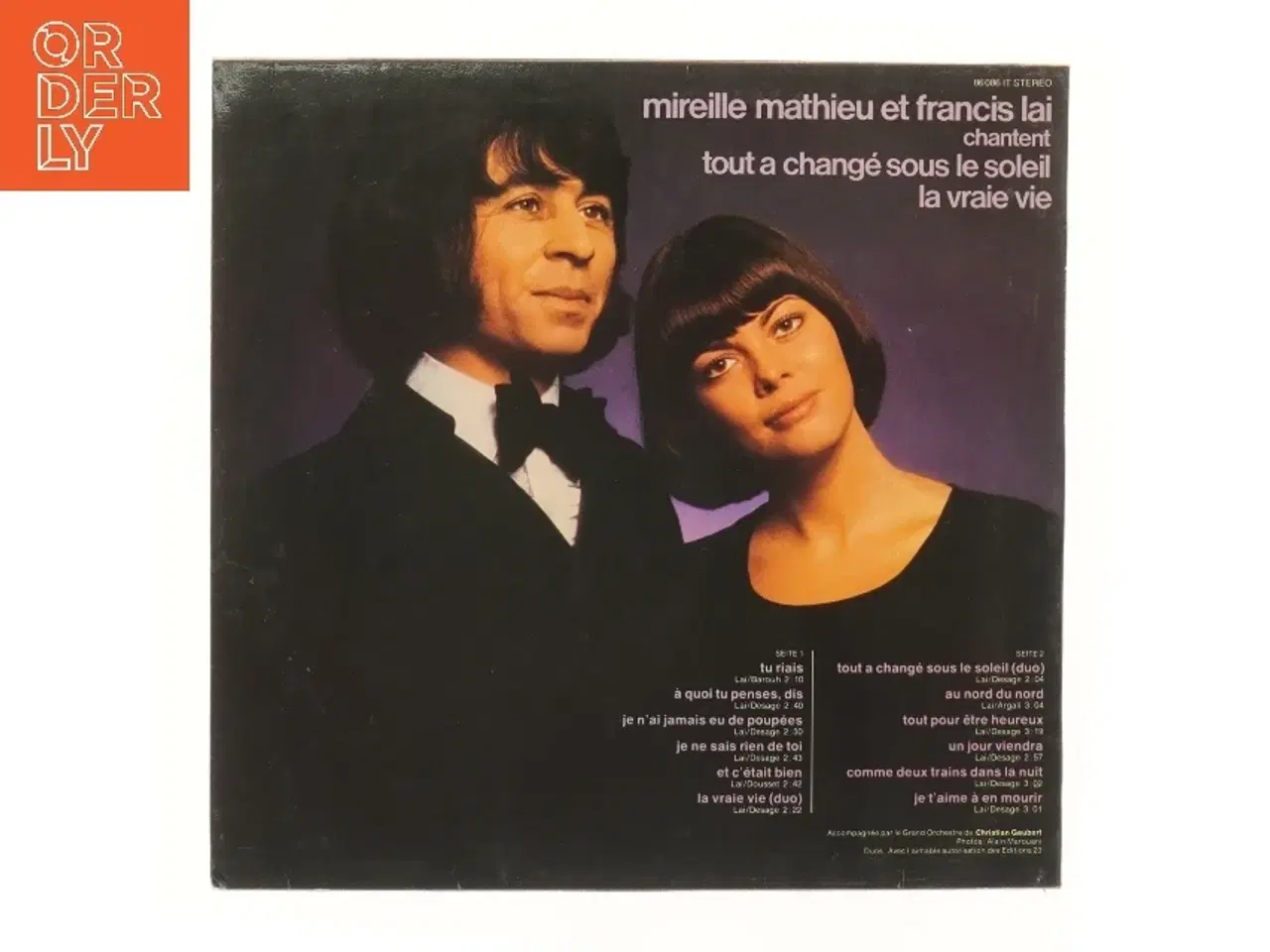 Billede 2 - Mireille Mathieu chante Francis Lai vinyl fra Arola Stereo