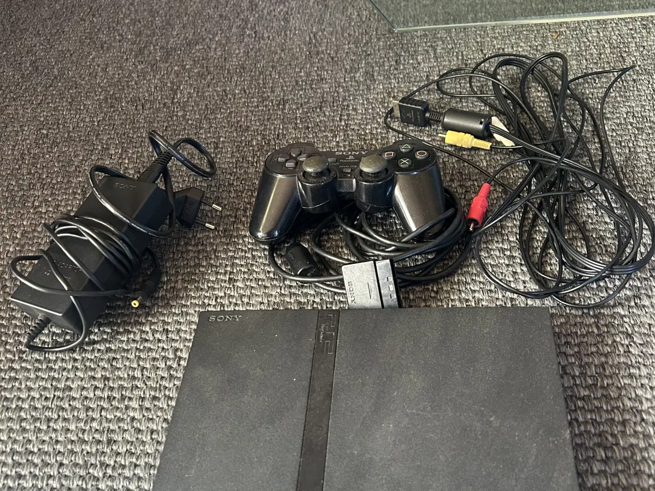 Billede 1 - Sony PlayStation 2 Slim konsol sort DEFEKT