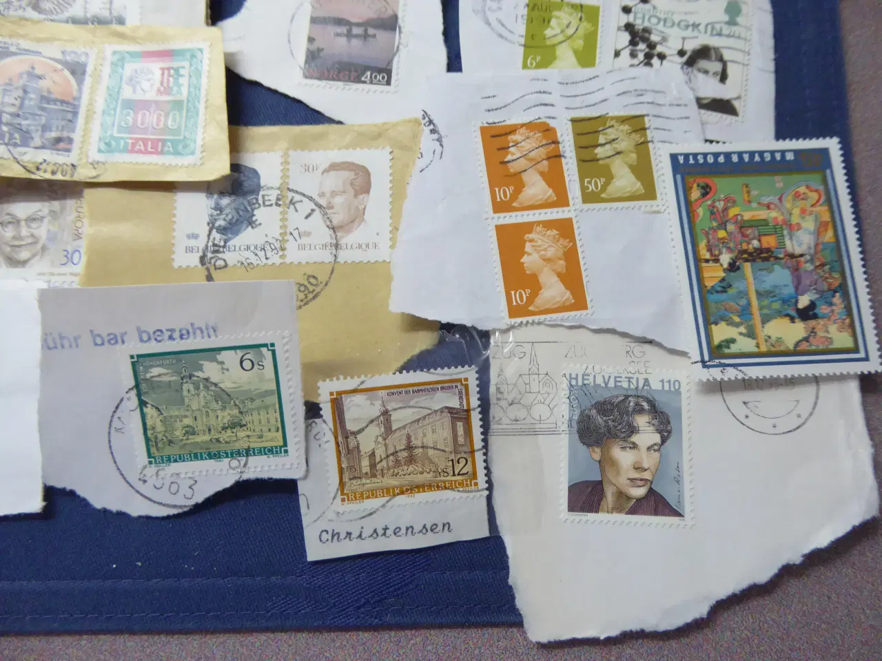 Billede 3 - Danske og udenlandske frimærker fra 1990'erne
