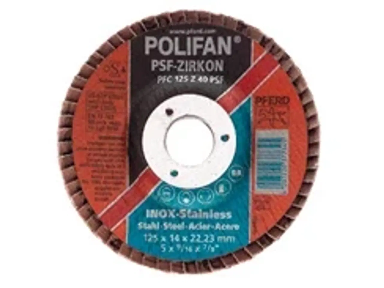 Billede 1 - PFERD Lamelslibeskive 125 mm