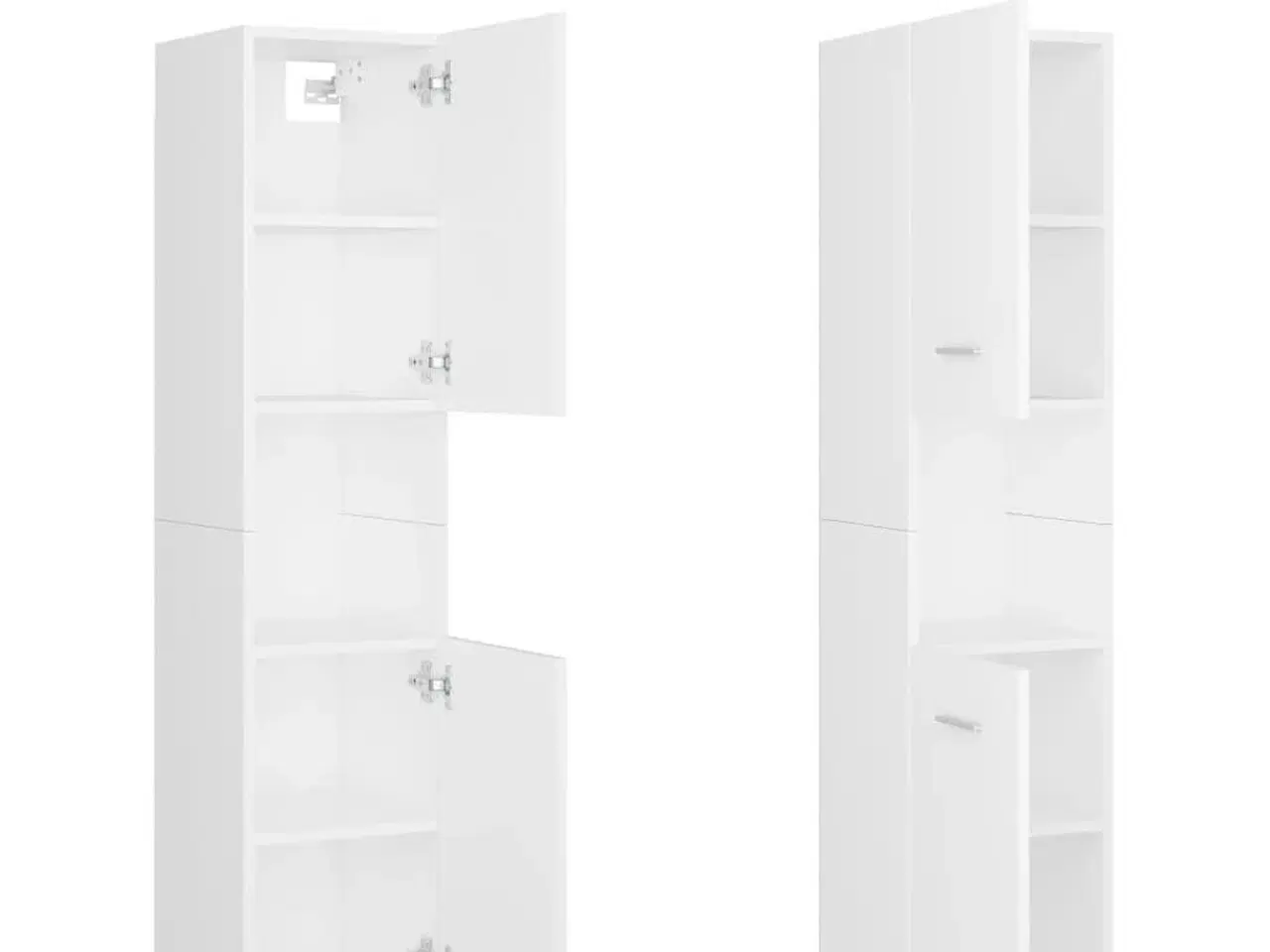 Billede 6 - Badeværelsesskab 30x30x130 cm konstrueret træ hvid