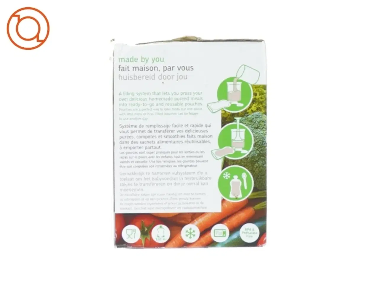 Billede 4 - Fill n squeeze med genanvendelige poser til babymad (str. 19 x 14 cm)