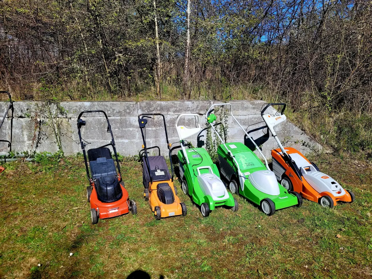 Billede 1 - 5 el plæneklipper sælges
