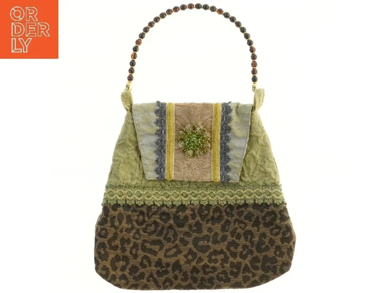 Billede 1 - Vintage håndtaske med leopardmønster fra Jane Burchard (str. 34x36 cm)