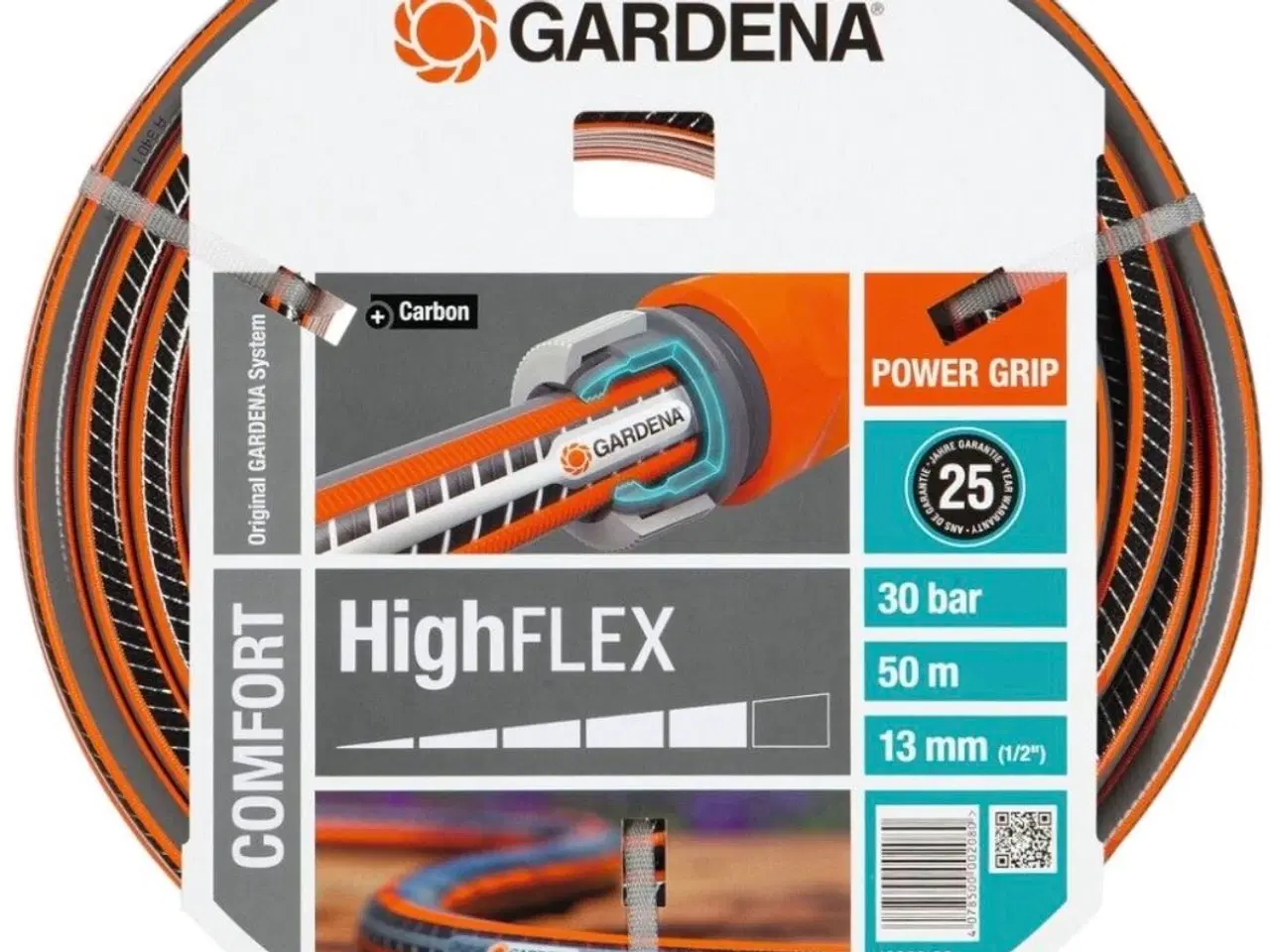 Billede 1 - Gardena HighFLEX 50 m m/ koblinger, SUPER STAND