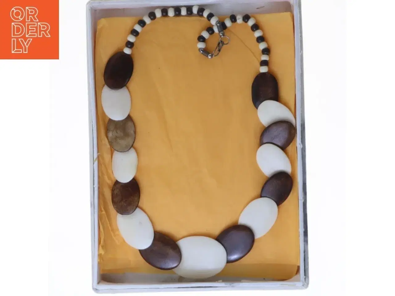 Billede 3 - Halskæde med store perler (str. 60 cm)