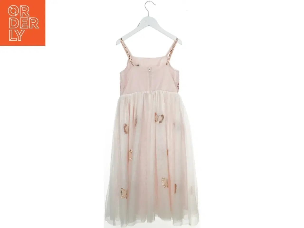 Billede 2 - Pailletkjole med sommerfugle fra H&M (str. 134)