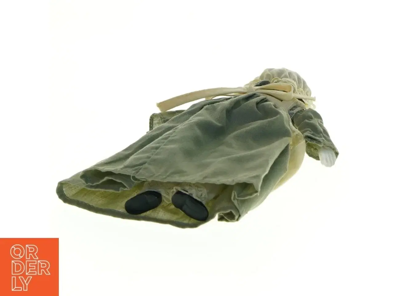 Billede 2 - Porcelænsdukke med grøn kjole (str. 19x7 cm)