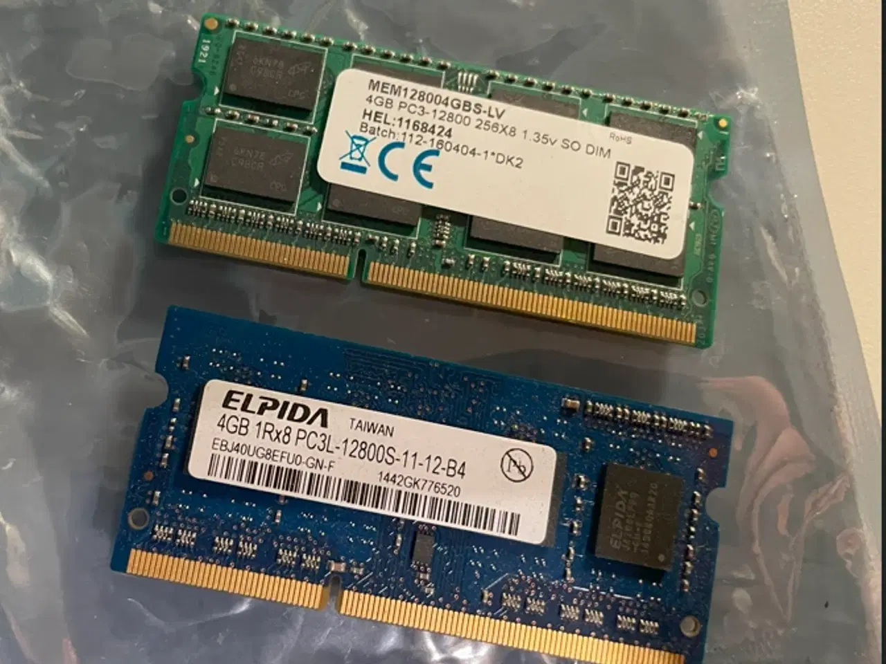 Billede 1 - 8GB DDR3 PC12800 ram sodimm