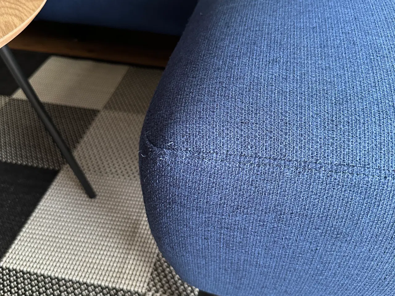 Billede 5 - Blå sofa med chaiselong