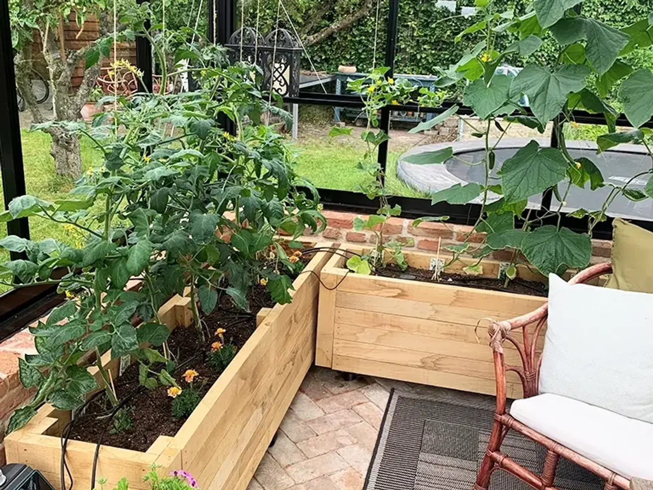 Billede 2 - Plantekasse i egetræ - byggesæt