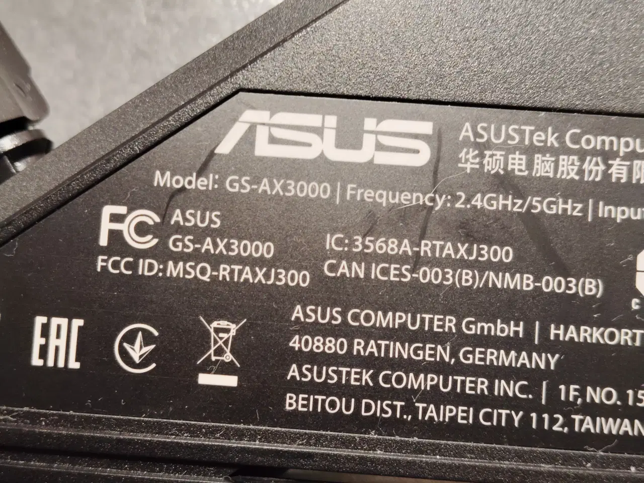 Billede 3 - Router asus rog strix gs ax3000 wifi 6.