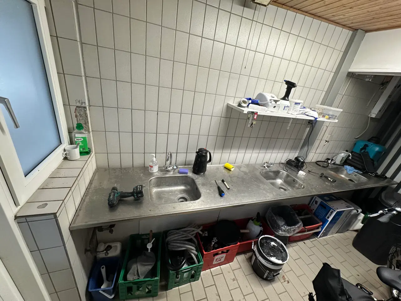 Billede 1 - Rustfri Bordplade med 3 vaske