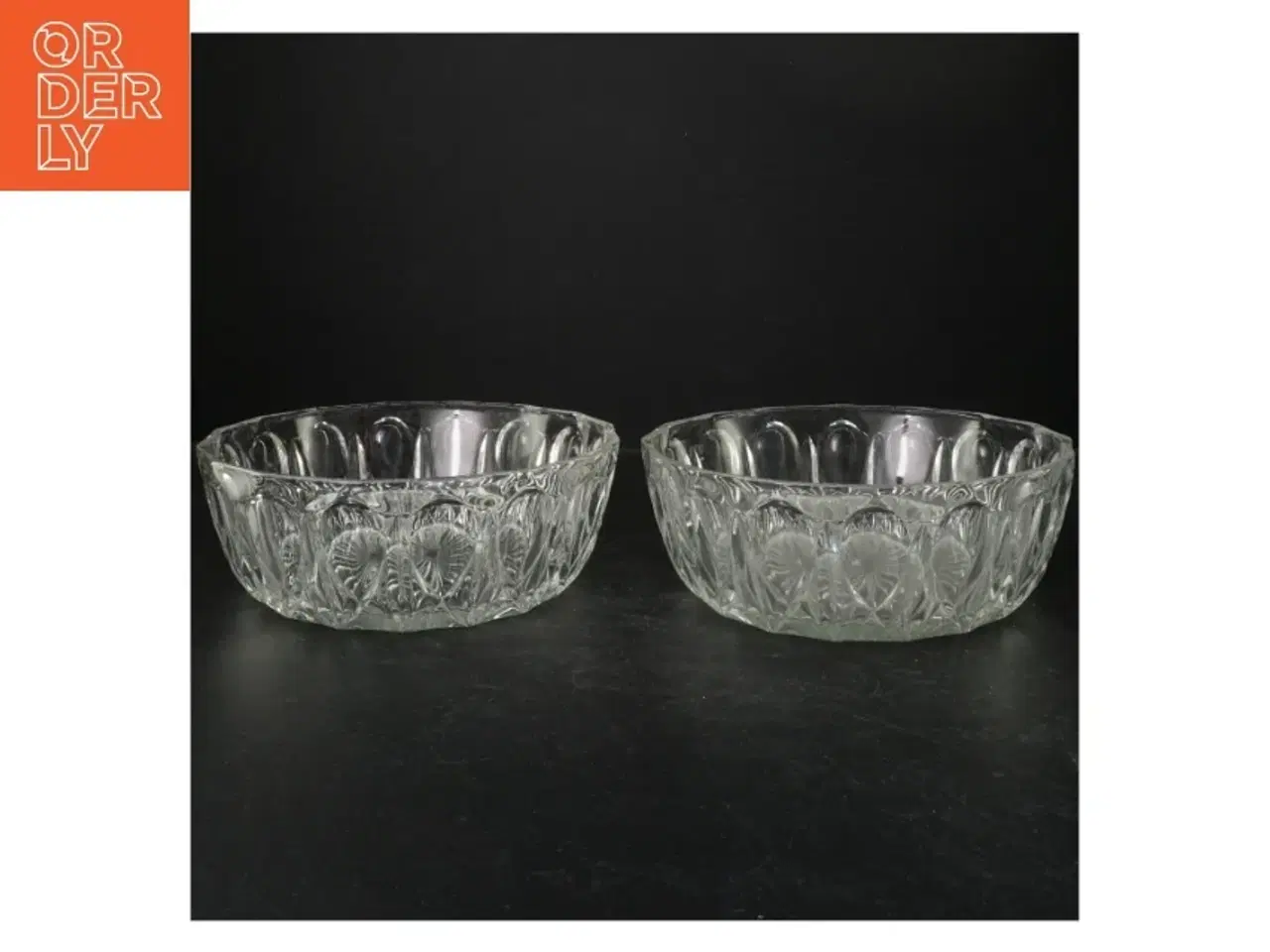 Billede 4 - To krystalskåle (str. Ø. 21 cm. 2 styk)