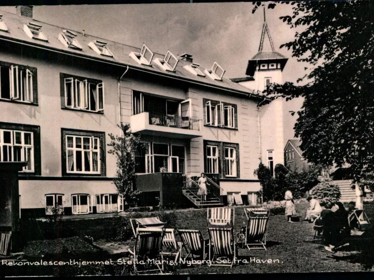 Billede 1 - Rekonvalcenthjemmet Stella Maris. Nyborg - Set fra Haven  - Andersen & Kusk 95926 - Brugt