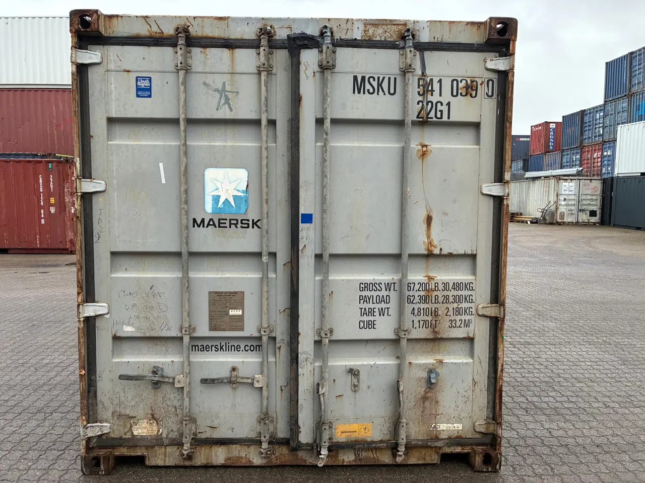 Billede 1 - 20 fods Container- ID: MSKU 541039-0