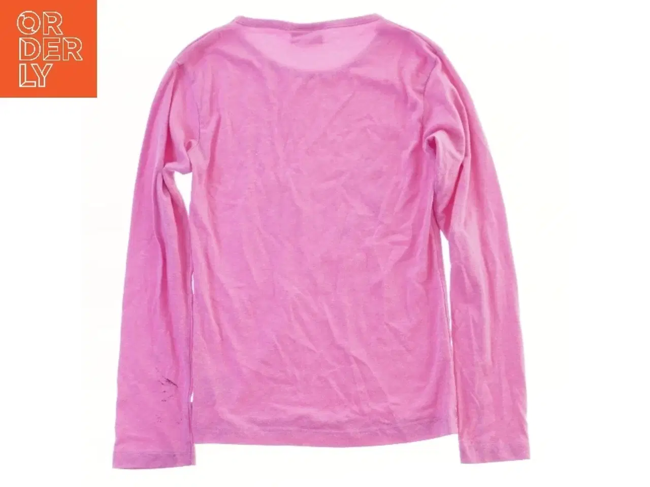 Billede 2 - Langærmet pink bluse med tryk fra Royal Rebels (str. 134)