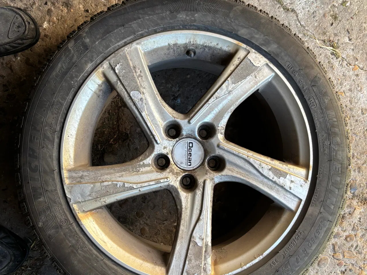 Billede 1 - 4 stk. vinterdæk på fælge fra Volvo V 70 2008