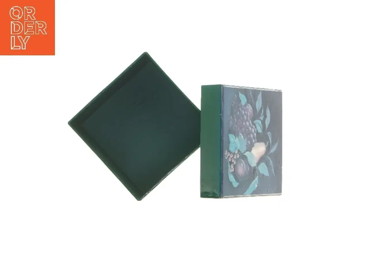 Billede 5 - Grøn opbevaringskasse (str. 11x12,5x12,5 cm)