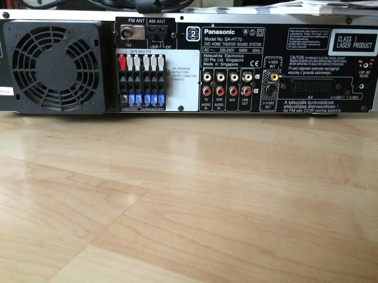 Billede 5 - Panasonic SC-HT70, DVD lydsystem til hjemmebiograf