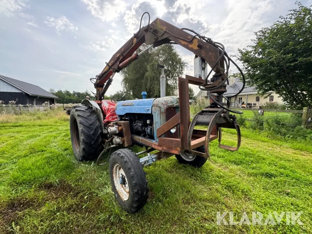 Billede 2 - Traktor Fordson Super Major med kran