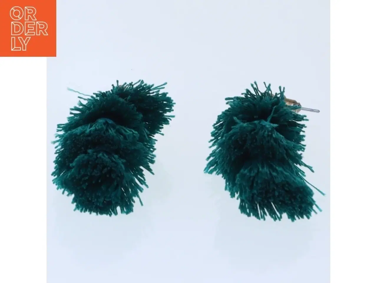 Billede 2 - Grønne Tassel ørestikker / øreringe (str. 70 mm)
