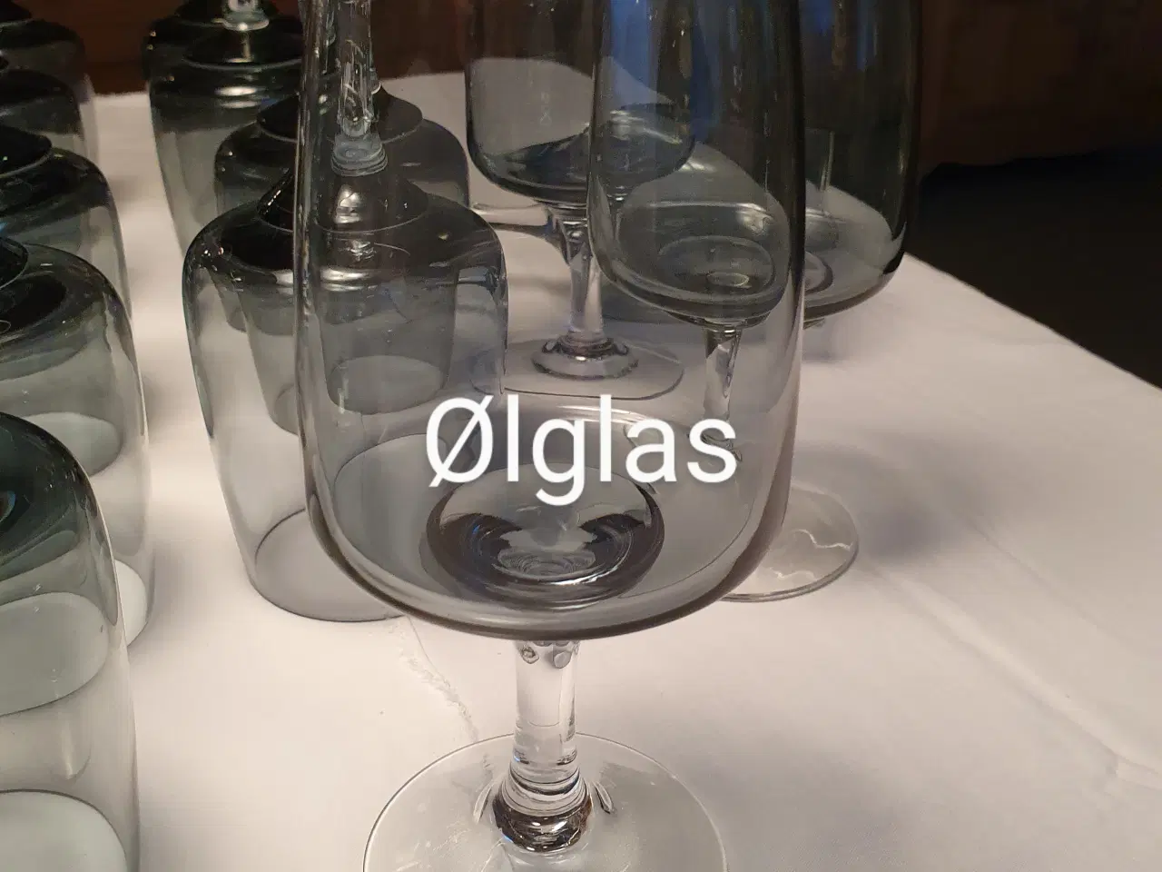 Billede 4 - Holmegaards glas "Atlantic" - hvidvin og ølglas