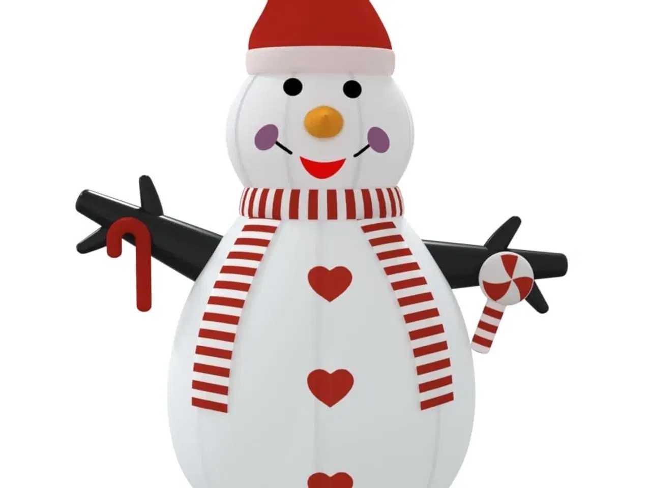 Billede 4 - Oppustelig snemand med LED'er 300 cm