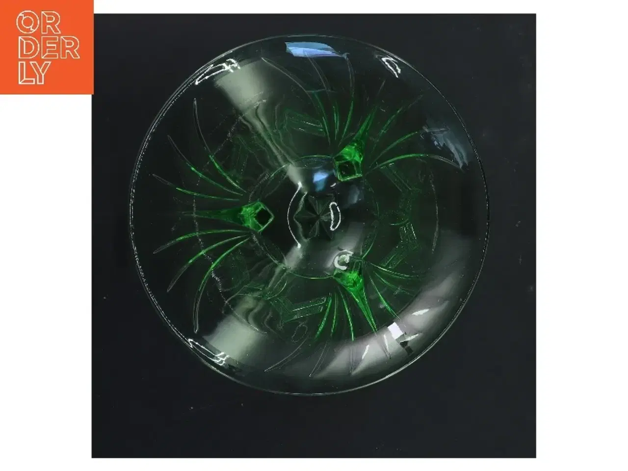 Billede 3 - Grøn glasskål (str. Ø 18 cm)