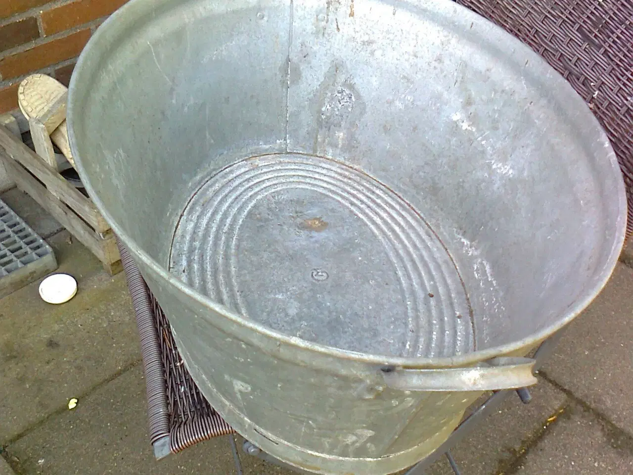Billede 1 - Zinkbalje, fin stand