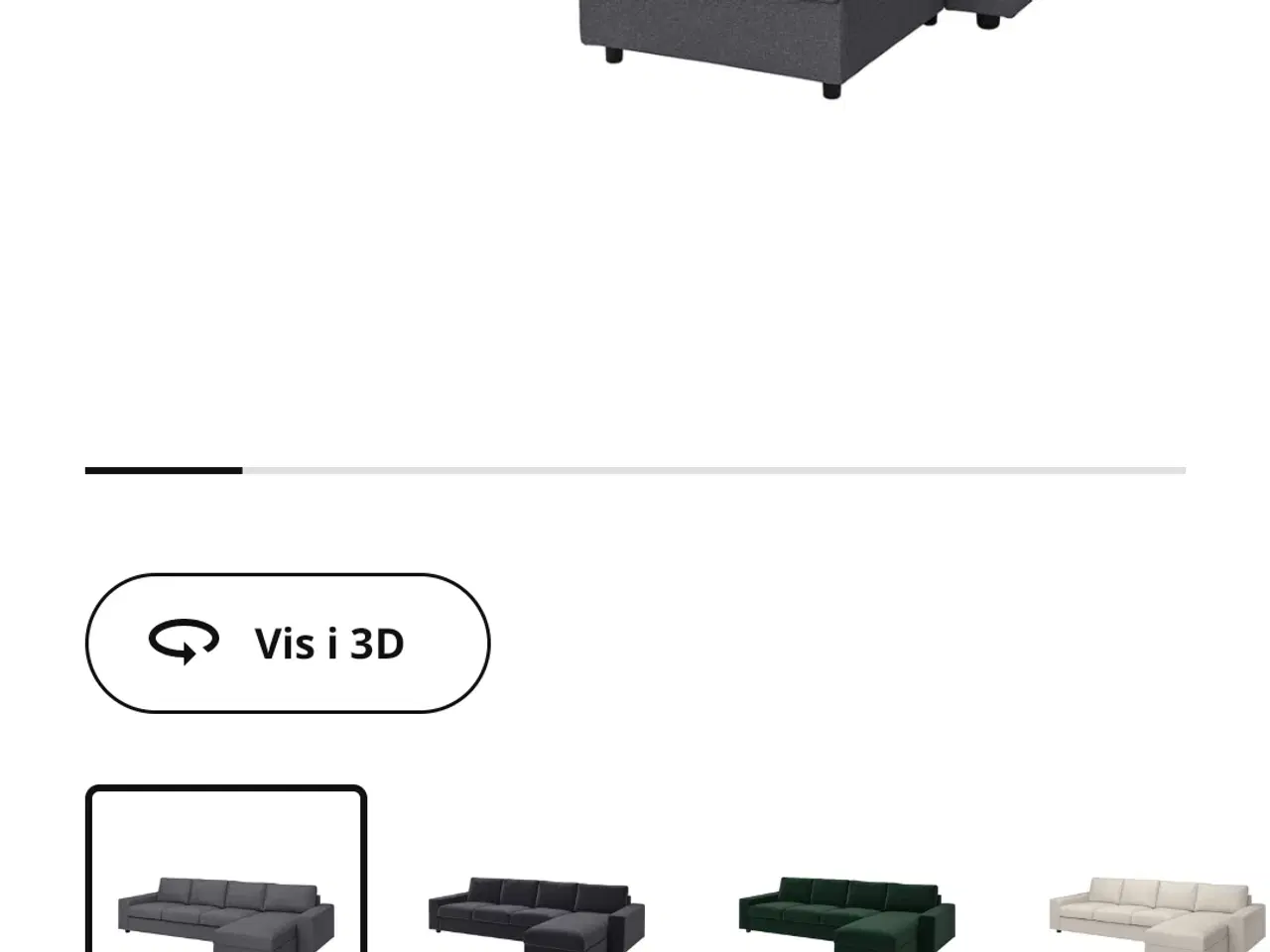 Billede 6 - Vimle 4 personers sofa med chaiselong og 1 stor pu