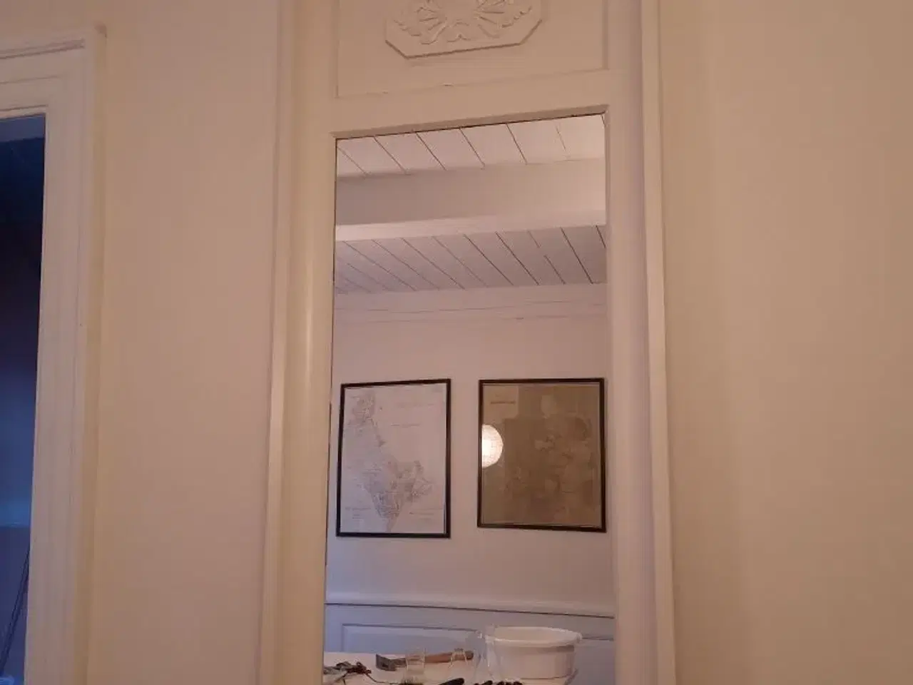 Billede 1 - Antikt spejl
