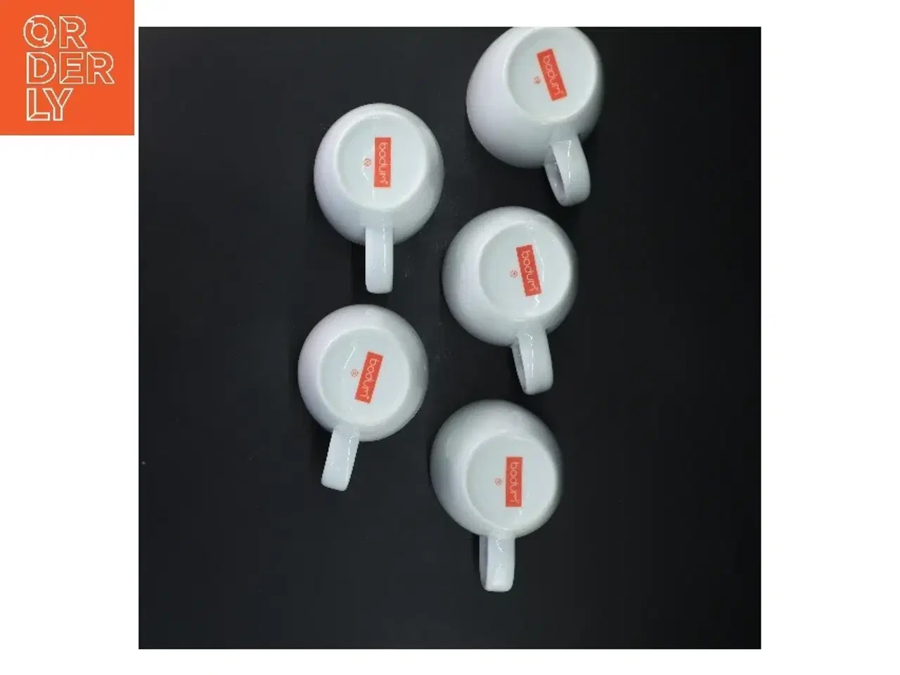 Billede 3 - Sæt med 5 hvide krus fra Bodum (str. 5 styk, 5,5 cm)