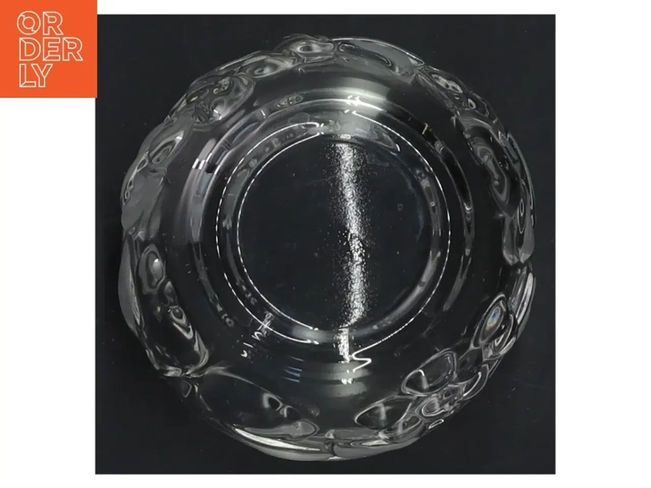 Billede 2 - Glas vase med mønster (str. Ø 8,5x7 cm)