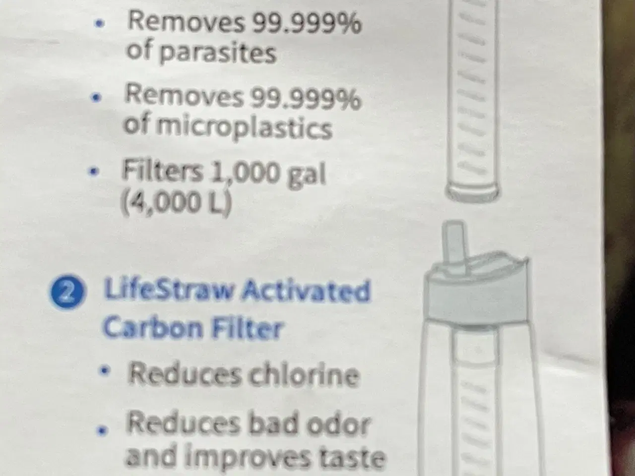 Billede 3 - LifeStraw-filter til drikkedunk 0,65 hhv. 1 liter.