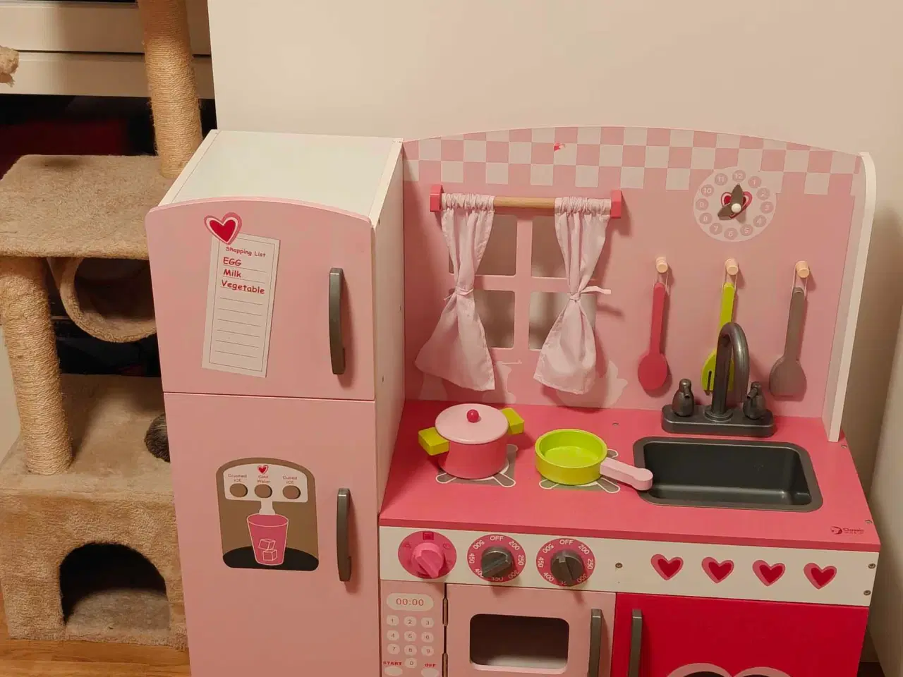 Billede 1 - Classic World Pink Træ legekøkken til børn