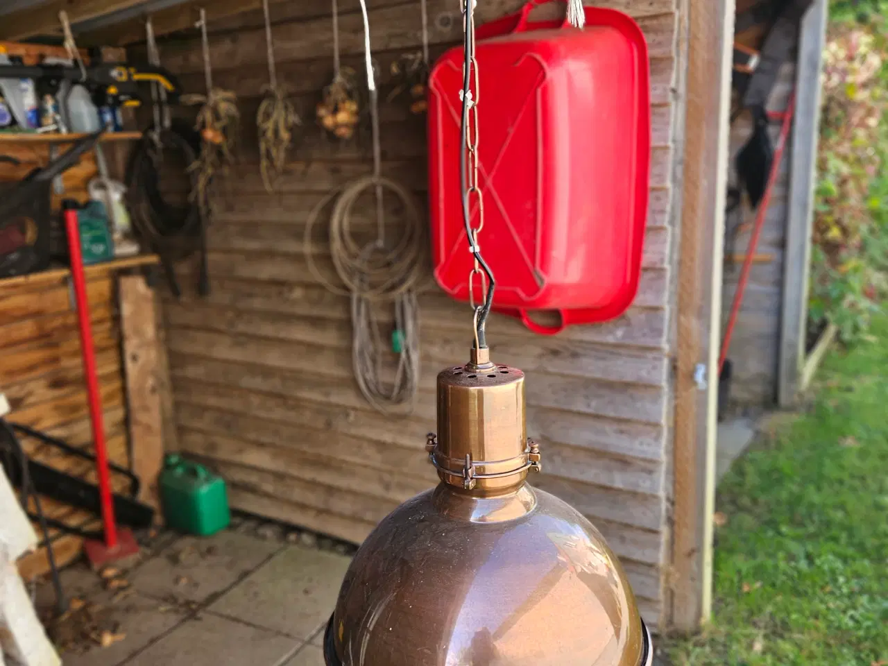 Billede 1 - Loftslampe i kobber fra Ilva