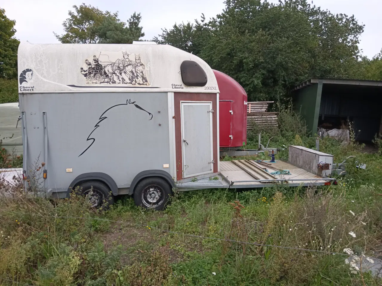 Billede 6 - Hestetrailer med plads til vogn 