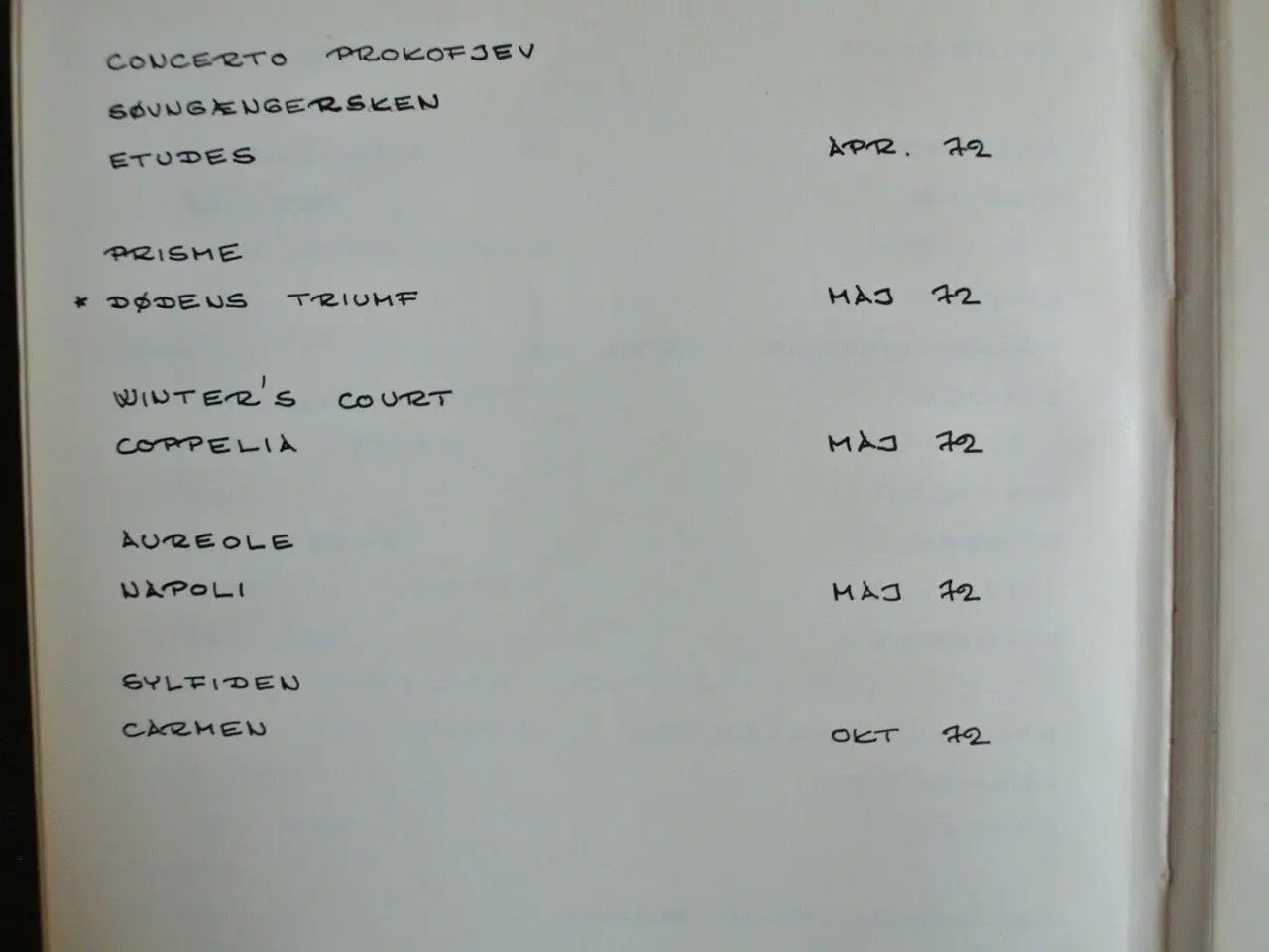 Billede 5 - det kongelige teater ballet programmer 1966-1972, 