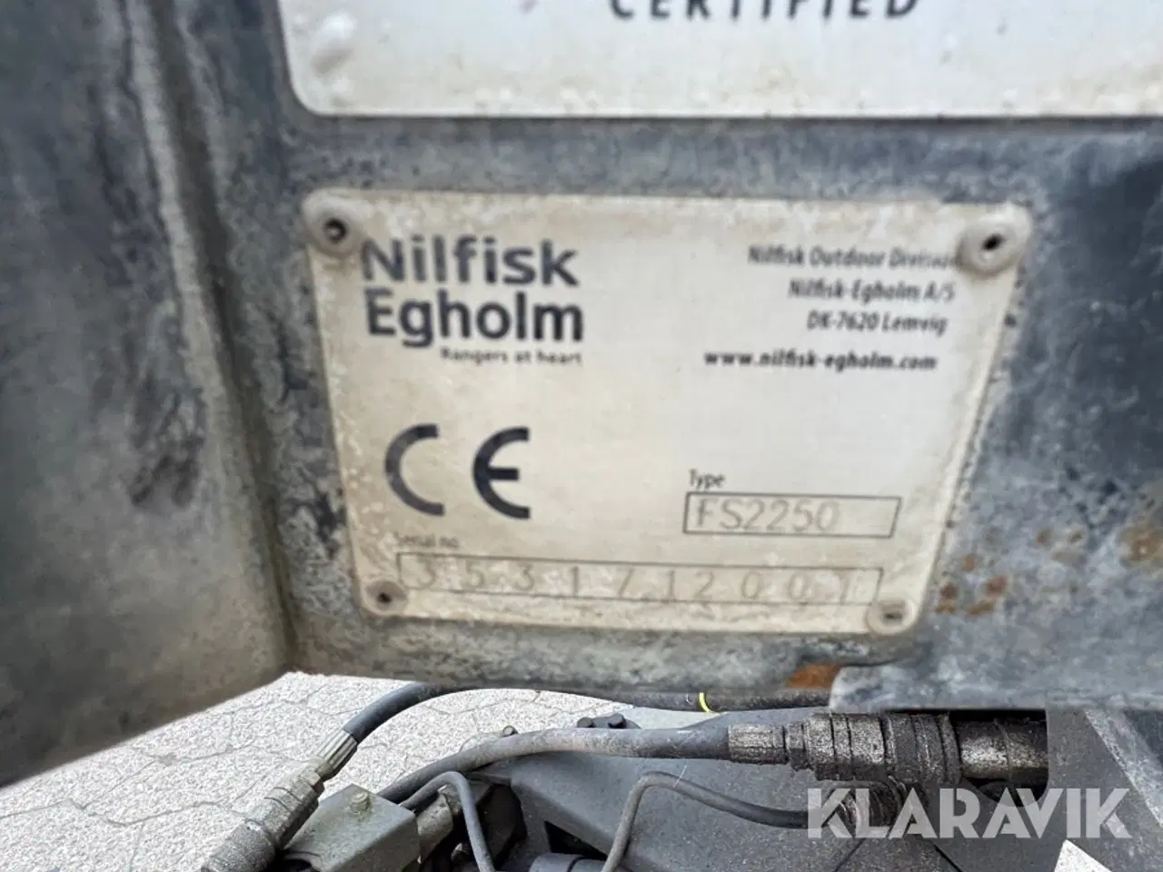 Billede 9 - Feje/- Suge Anlæg Nilfisk Egholm FS2250