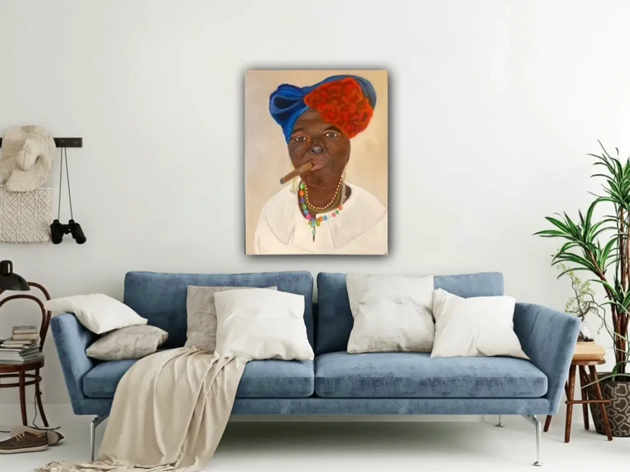 Billede 3 - Maleri Cuba Kvinde